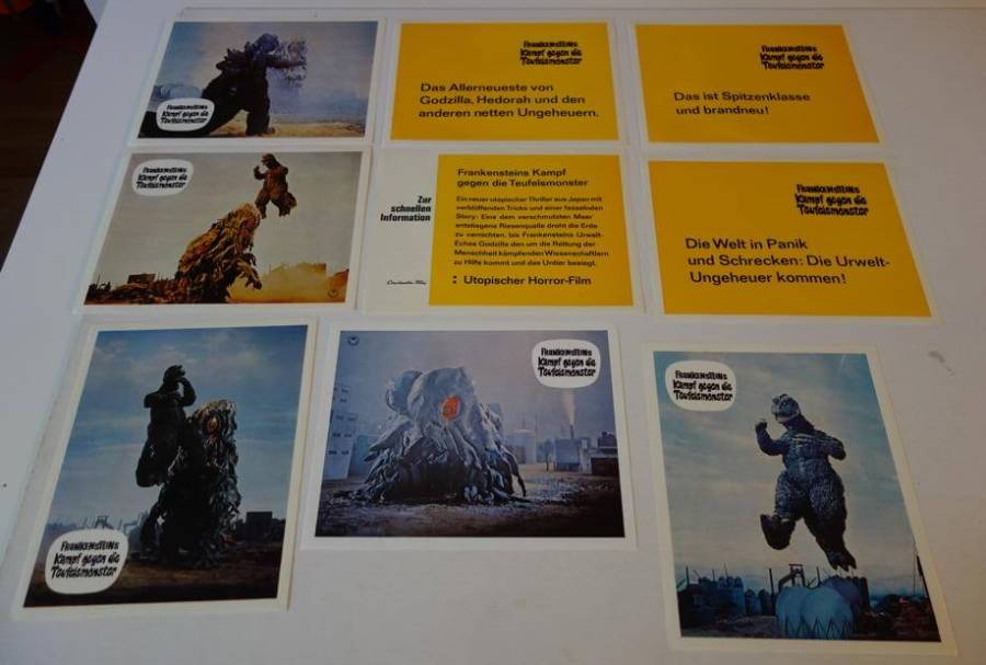 Godzilla vs. the Smog Monster re-release german lobby still set